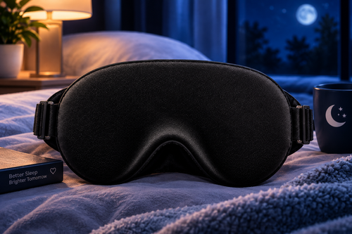 Masque de Sommeil 3D Repos+ | Confort Total, Obscurité Totale