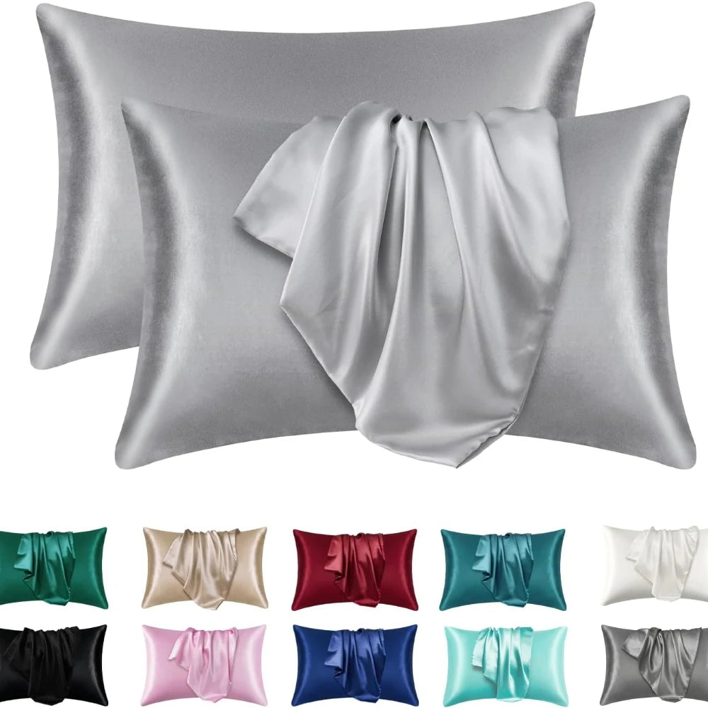 Taie d'Oreiller Satin Repos+ | Douceur pour vos Nuits