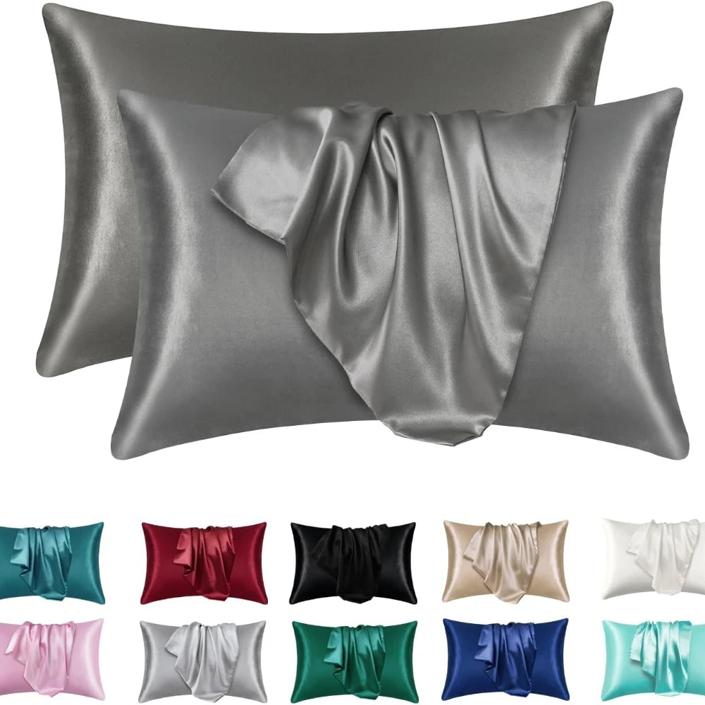 Taie d'Oreiller Satin Repos+ | Douceur pour vos Nuits